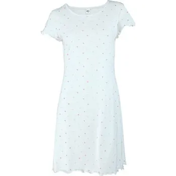 Dámská noční košile Pleas Dámská krátká noční košile bílá 2 L (184120-192-042)