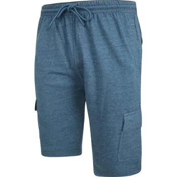 Pánské kraťasy Pánské velké teplákové šortky Kam 300 modré (3XL)
