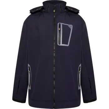 Pánská softshellová bunda KAM bunda pánská KV39 softshell nadměrná velikost 3XL tmavě modrá