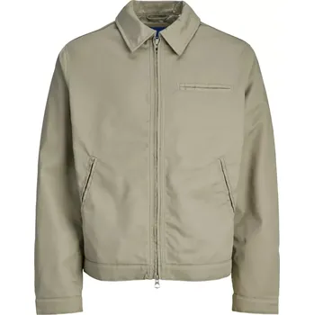 Velká pánská lehká přechodová bunda Jack & Jones 12288227 šedo-béžová (7XL)