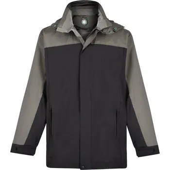 Pánská velká přechodná bunda s odepínací kapucí Kam 439 černá (3XL)