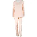 Pleas Dámské pyžamo s dlouhým rukávem losos 2XL (183740-513-046)