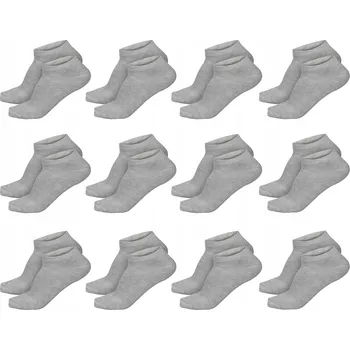 Pánské ponožky Pánské Kotníkové Ponožky Ponožky 12 párů, šedé, 43-46