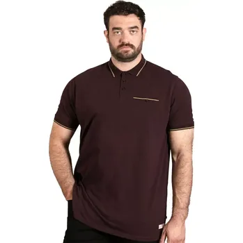 Pánské tričko Velké pánské polokošile s límečkem Duke D555 Redditch 1 bordová (6XL)
