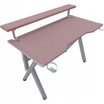 Počítačový stůl Herní stůl COBRA CRF4009RGB Růžový