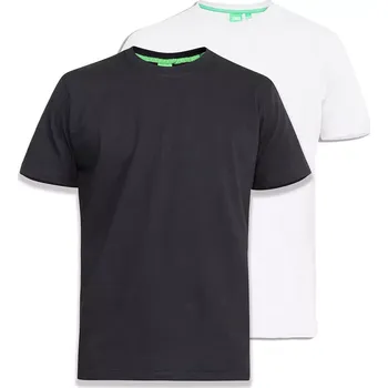 Pánské tričko Velké pánské tričko 2 kusy Duke D555 Fenton černá a bílá (6XL)