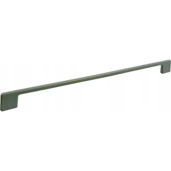 Nábytková úchytka klasická zelená matná 34,5 x 0,9 x 2,8 cm