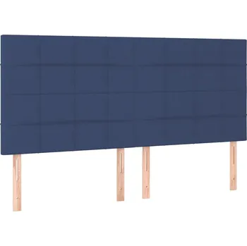 Nastavitelné čelo postele modré 180 x 5 x 118/128 cm