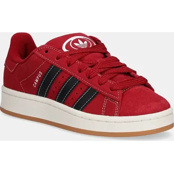 Chlapecká obuv Dětské semišové sneakers boty adidas Originals CAMPUS 00s JP7616 červená 33X, EUR 38 2/3