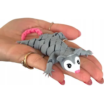 Roztomilá segmentová vačice Opos 3D – flexibilní 3D figurka plná kouzla, hračka