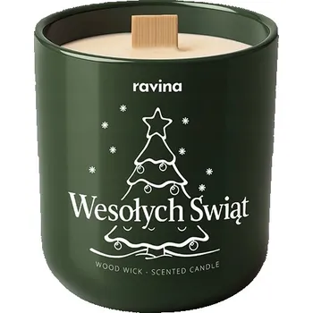 Svíčka Sójová vonná svíčka Vůně Vánočního stromku / BOROVICE Ravina 1 ks