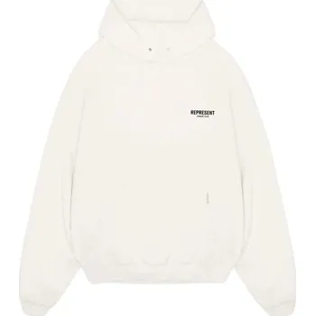 Pánská mikina Represent Owners Club Hoodie Flat White/Black Velikost: XS