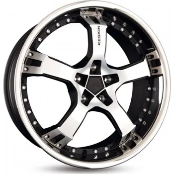 Alu kolo KESKIN Alu Kola Keskin Kt10 10X22 5X120 ET40 Matt Black Front Polish Sl 74.1