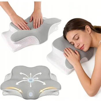 Polštář ORTOPEDICKÝ POLŠTÁŘ PRO SPANÍ NA BŘICHU, ZÁDECH I BOKU, PROFILOVANÝ, PAMĚŤOVÁ PĚNA