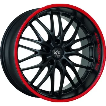 Alu kolo BARRACUDA Alu Kola Barracuda Voltec T6 7x17 4x100 ET33 Mattblack Puresports / Color Trim Rot 73.1