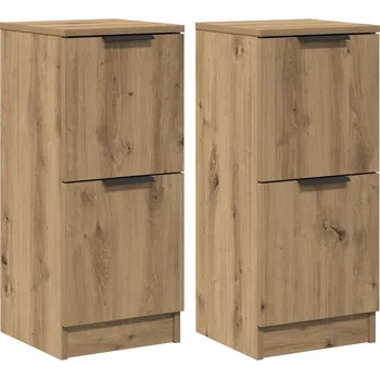 Komoda Skříňka dub artisan 30 x 30 x 70 cm, materiál dřevotříska