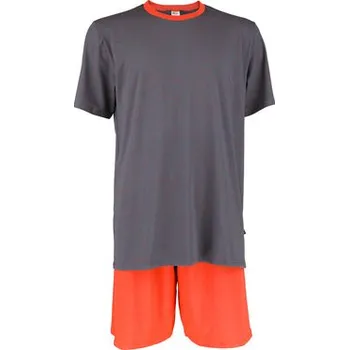 Pánské pyžamo Pleas Pánské pyžamo krátké červená 2XL (183743-500-056)