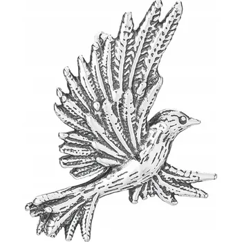 Přívěsek Vrabec SPARROW stříbrný oxidovaný přívěsek pták