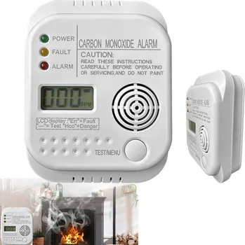 Zabezpečovací technika Detektor Oxidu Uhelnatého zemního plynu Detektor oxidu uhelnatého CERTIFIKOVANÝ 85 dB LCD
