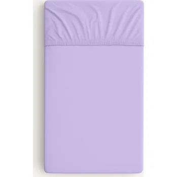 Prostěradlo Prostěradlo bavlněné s gumou do postýlky 120x60 cm - fialové