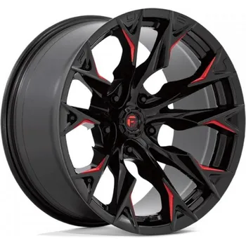 Alu kolo FUEL Alu kola Fuel D823 Flame 12x22 6x139.7 ET-44 Gloss Black Milled W/Candy Red 106.1