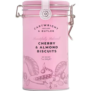 Cartwright & Butler Cherry & Almond Buscuits Sušenky s třešněmi a mandlemi, 200 g