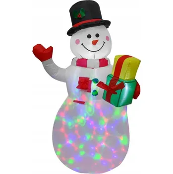 Vánoční světelná dekorace Nafukovací sněhulák s LED osvětlením - 150 cm