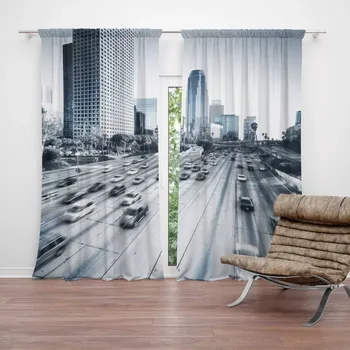 Závěs Sablio Závěs Městská silnice: 2ks 140x250cm