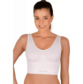 Dámská bezešvá tvarující podprsenka 06-10 Hanna Style Barva/Velikost: bílá / L/XL