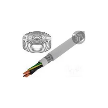 Elektroinstalační materiál Vodič TOPFLEX-600-C-PVC kulatý lanko Cu 4G2,5mm2 PVC šedá