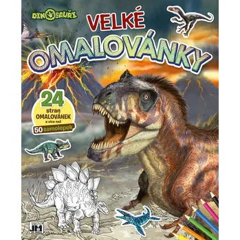 omalovánky JIRI MODELS Omalovánky velké se samolepkami Dinosauři | 38