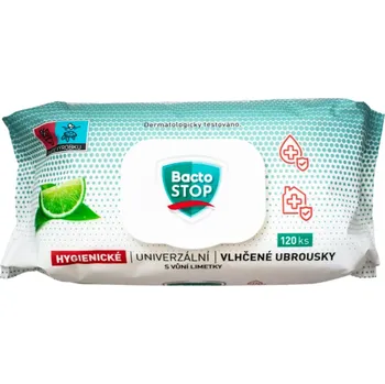 BactoSTOP univerzální dezinfekční vlhčené ubrousky 120 ks Limetka