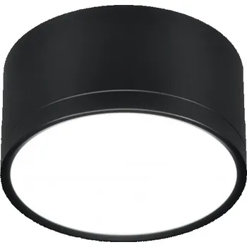 LED stropní osvětlení TUBA - 9W, 4000K (neutrální bílá), 6,4x8,8cm, kulaté, černé / bílé
