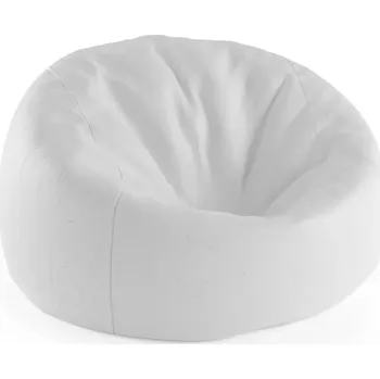 Sedací pytel Sablio Sedací vak Cocoon Bílá - 115 x 75 x 45 cm