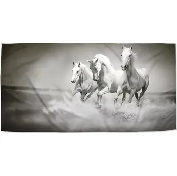 Ručník Sablio Ručník Bílí koně - 70x140 cm