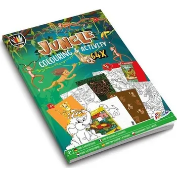 omalovánky MOXY Omalovánka s aktivitami Jungle A4 64 stran