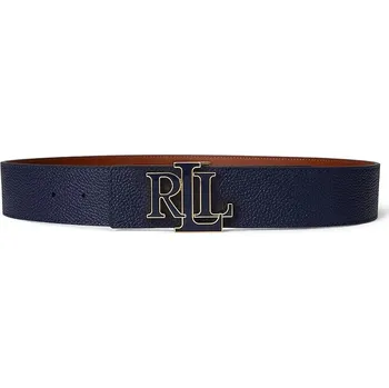 Opasek Oboustranný kožený pásek Lauren Ralph Lauren 412P04416 námořnická modř 59X, vel. S