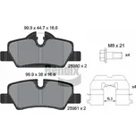 Sada brzdových destiček, kotoučová brzda BENDIX Braking BPD1118