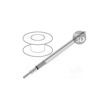 Anténní kabel Vodič koaxiální Micro Coax licna Cu 36AWG PFA bílá 100m