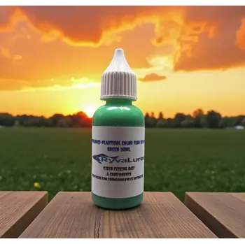 RYVALURES-PLASTISOL COLOR FLUO UV DARK GREEN 30ML. (BARVA DO TEKUTÉ GUMY FLUO UV DARK GREEN 30ML.)