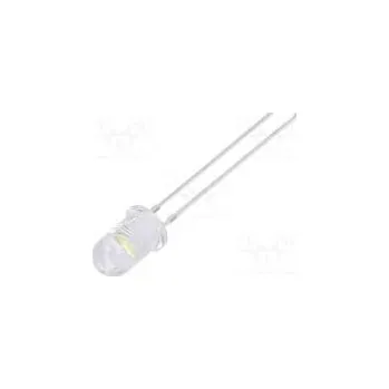 Polovodič LED 5mm bílá studená 25000÷30000mcd 11÷13lm 60° 15mA