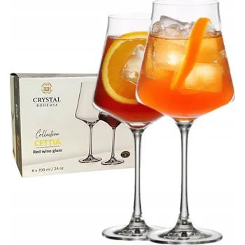 Sklenice Velké křišťálové skleničky na Aperol Spritz Bohemia CETTIA 700ml KMPL 6 ks