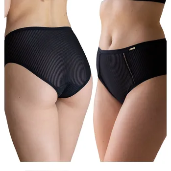 Kalhotky Kalhotky s vysokým pasem černé klasické kalhotky dámské pohodlné Kleo M