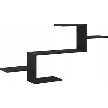 police Nástěnná police černý dub 104 x 15 x 49 cm, dřevěný kompozit