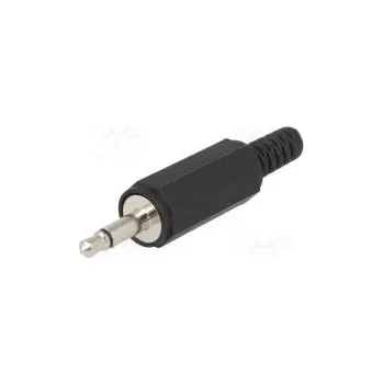 Audio kabel Zástrčka Jack 3,5mm vidlice mono s vývodkou póly 2 přímý