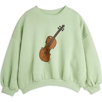 Chlapecké oblečení Dětská bavlněná mikina Mini Rodini Violin 2522016775 zelená 07X, vel. 92-98