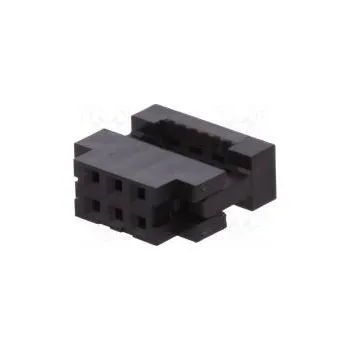 Elektrická zásuvka Zástrčka IDC zásuvka PIN 6 bez zajištění kabelu IDC zlacený