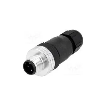 Elektrická zásuvka Zástrčka M12 PIN 4 vidlice kód A-DeviceNet / CANopen IP67