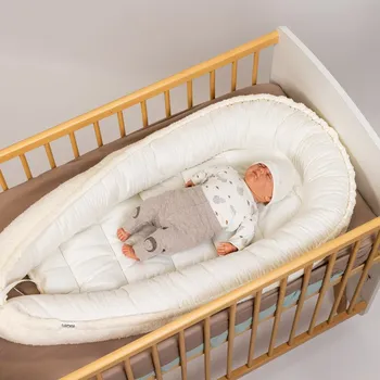 Hnízdečko pro miminko Tulimese Hnízdečko jednobarevné smetanové beránkové VARIANTY PROVEDENÍ HNÍZDEČKA: HNÍZDEČKO SAMOSTATNÉ