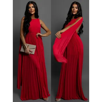 Dámské šaty Červené dlouhé šaty COULEK Velikost: ONESIZE